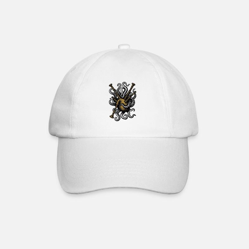 Sacktopus - Baseball Cap - white/white
