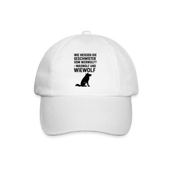Drôle de loup-garou : Enfants à l’école primaire - Casquette classique - blanc/blanc - Devant