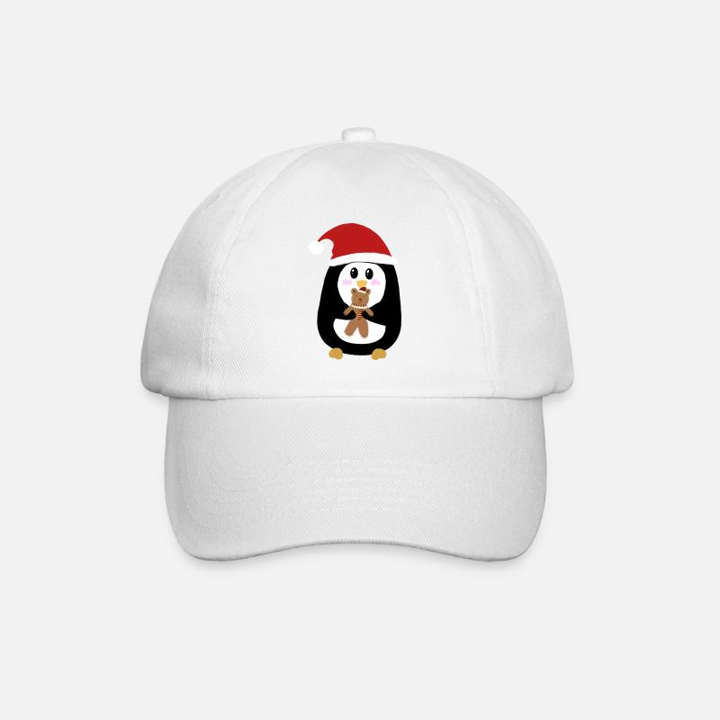 Le petit pingouin de Noël  - Casquette classique - blanc/blanc