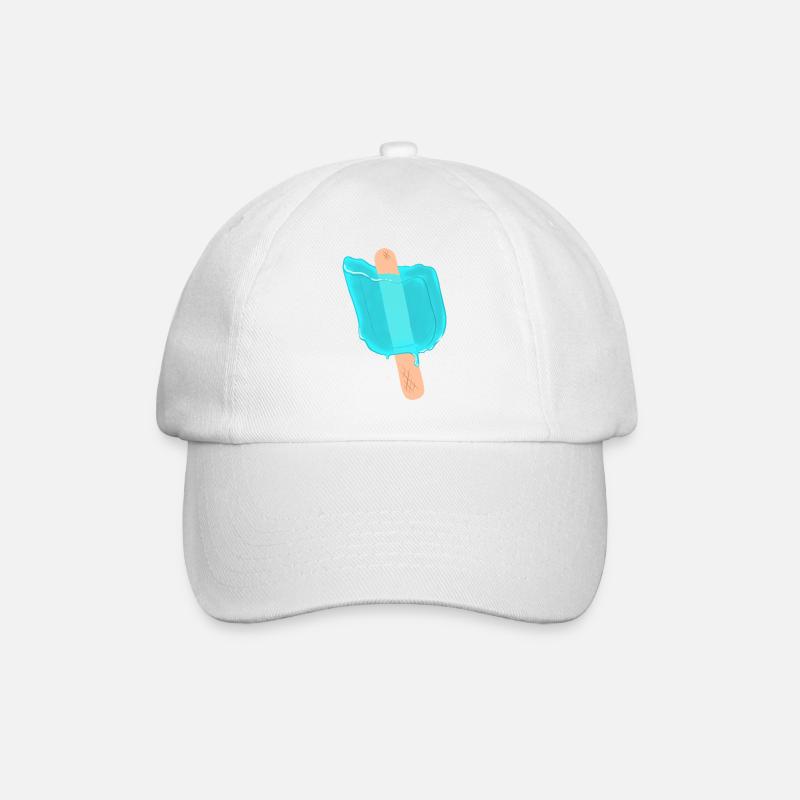 Glaces bleues - Casquette classique - blanc/blanc