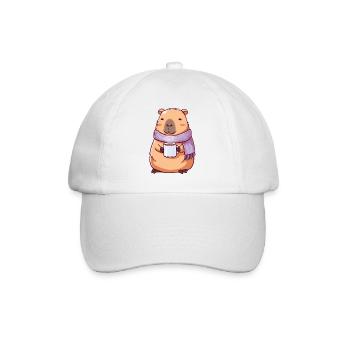 Capybara mignon cosy – Animal kawaii - Casquette classique - blanc/blanc - Devant