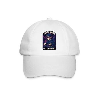 Jack Russell Terrier DJ Turntables House Gift - Baseball Cap - white/white - Front