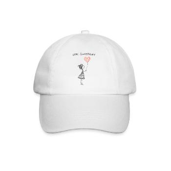 Little Sweetheart – Sweet Heart Balloon Motif - Baseball Cap - white/white - Front