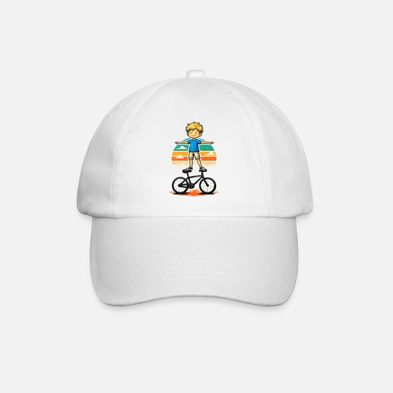 Kunstrad, Kunstradfahren, Hallenradsport, Junge - Baseballkappe - Weiß/Weiß