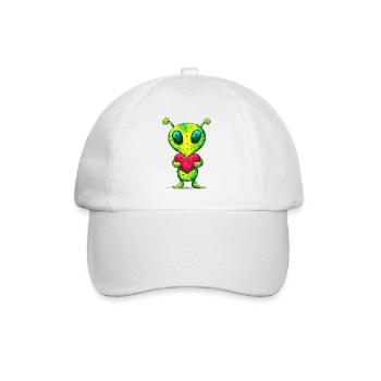 Extraterrestre au cœur - Casquette classique - blanc/blanc - Devant