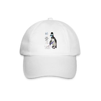 Lustiges Zahnreinigung Design für Zahnarztpraxis  - Baseballkappe - Weiß/Weiß - Vorne