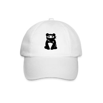 Ours Masqué avec une étoile – Antifascism Antifa - Casquette classique - blanc/blanc - Devant