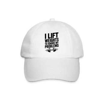 Faire de la musculation, c’est drôle de dire que la musculation - Casquette classique - blanc/blanc - Devant