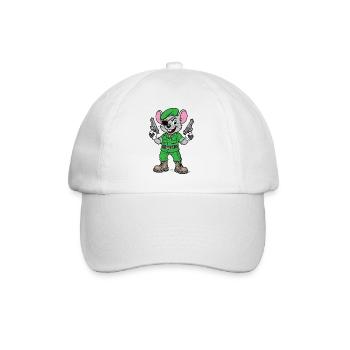 Bewaffneter Maus-Ranger - Baseballkappe - Weiß/Weiß - Vorne