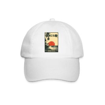Discover Tropical Zanzibar in Tanzania - Baseball Cap - white/white - Front