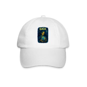 Gaia – Mutter Natur – Baum des Lebens - Baseballkappe - Weiß/Weiß - Vorne