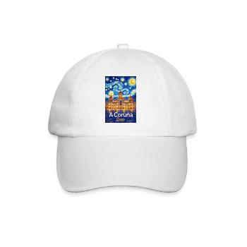 À La Corogne, Espagne - Casquette classique - blanc/blanc - Devant