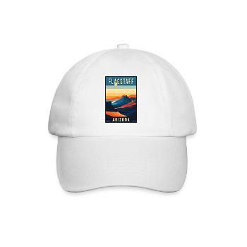 Découvrez la beauté pittoresque de Flagstaff en Arizona - Casquette classique - blanc/blanc - Devant