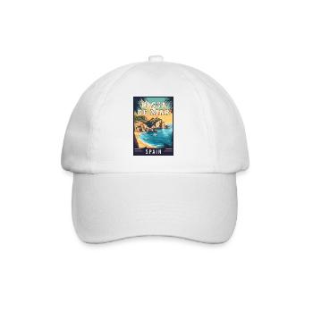 Explore Captivating Tossa de Mar in Spain - Baseball Cap - white/white - Front