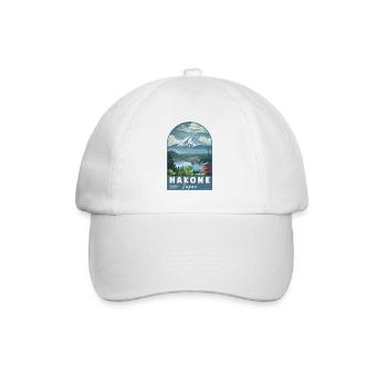 Découvrez Hakone au Japon : paysage artistique de voyage - Casquette classique - blanc/blanc - Devant
