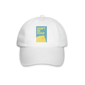 Ne soyez pas amer : design drôle d’affiche citron - Casquette classique - blanc/blanc - Devant