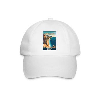 Découvrez le paradis côtier de la Sardaigne en Italie - Casquette classique - blanc/blanc - Devant