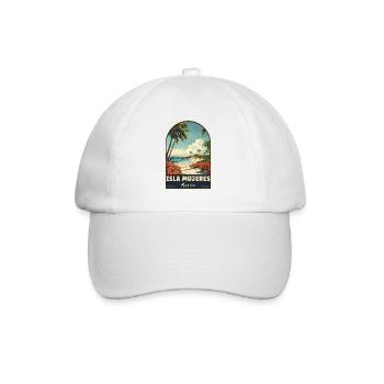 Discover Tropical Paradise of Isla Mujeres Mexico - Baseball Cap - white/white - Front