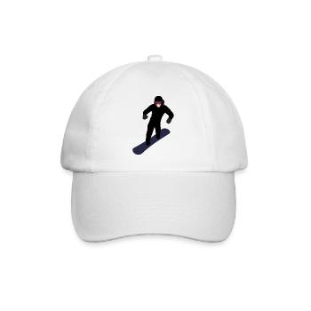 Dynamic snowboarder - Baseball Cap - white/white - Front