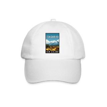 Explore Tongariro in New Zealand - Baseball Cap - white/white - Front
