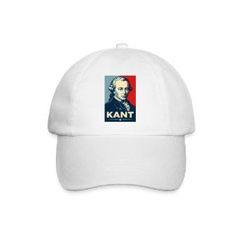 Immanuel Kant Retro Philosopher Portrait - Baseball Cap - white/white - Front