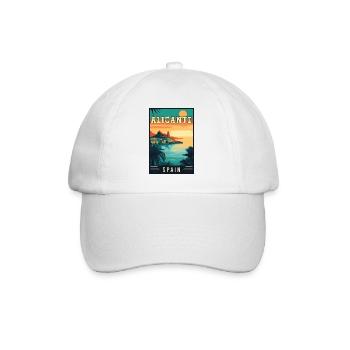 Découvrez le charme méditerranéen d’Alicante, Espagne - Casquette classique - blanc/blanc - Devant