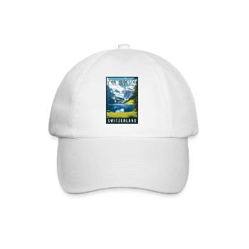 Experience Alpine Gem Oeschinensee in Switzerland - Baseball Cap - white/white - Front