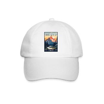 Explorez les majestueuses Dolomites en Italie - Casquette classique - blanc/blanc - Devant