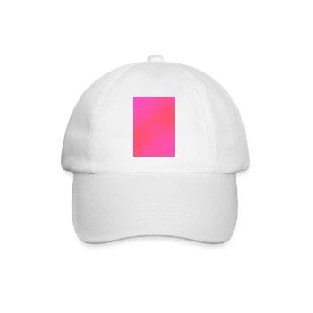 Gradient - pink rot personalisierbar - Baseballkappe - Weiß/Weiß - Vorne