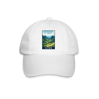 Discover Majestic Landscapes of Ha Giang Vietnam - Baseball Cap - white/white - Front