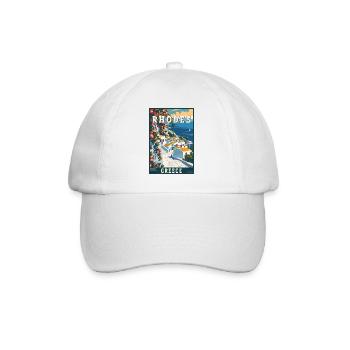 Explore Timeless Beauty of Rhodes in Greece - Baseball Cap - white/white - Front