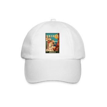 Experience Timeless Beauty of Rhodes in Greece - Baseball Cap - white/white - Front