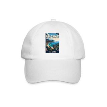 Explore Paradise in Koh Samui in Thailand - Baseball Cap - white/white - Front
