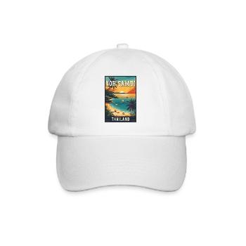 Discover Paradise in Koh Samui in Thailand - Baseball Cap - white/white - Front