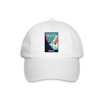 Discover Breathtaking Beauty of Milos in Greece - Baseball Cap - white/white - Front