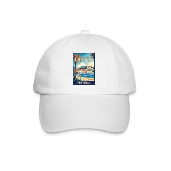 Découvrez la beauté côtière de Cascais au Portugal - Casquette classique - blanc/blanc - Devant