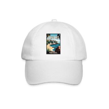 Découvrez la beauté côtière de Cascais au Portugal - Casquette classique - blanc/blanc - Devant
