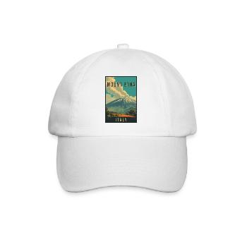 Explore Volcano Adventure and Mount Etna in Italy - Baseball Cap - white/white - Front