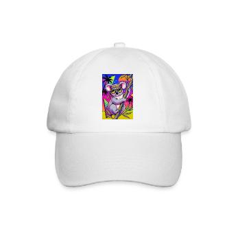 Koala - Baseball Cap - white/white - Front