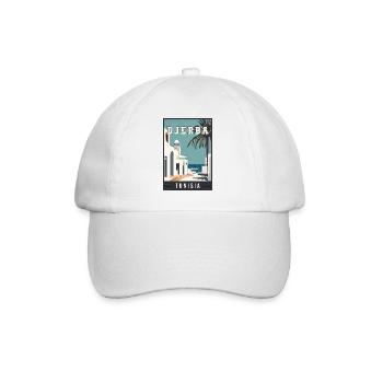 Explorez la Djerba méditerranéenne en Tunisie - Casquette classique - blanc/blanc - Devant