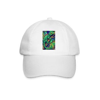 Gecko - Baseball Cap - white/white - Front