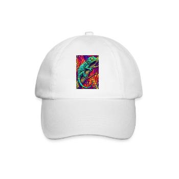 Gecko - Baseball Cap - white/white - Front