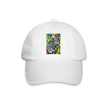 Koala - Baseball Cap - white/white - Front