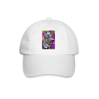 Koala - Baseball Cap - white/white - Front