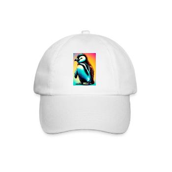 penguin - Baseball Cap - white/white - Front