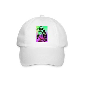 penguin - Baseball Cap - white/white - Front