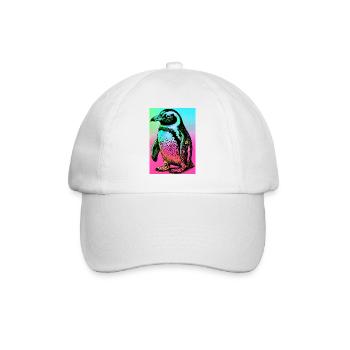 penguin - Baseball Cap - white/white - Front