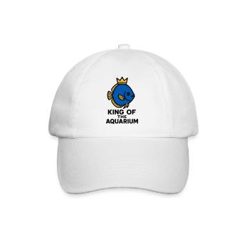 The King of the Aquarium Crowned Discus Fish - Baseball Cap - white/white - Front