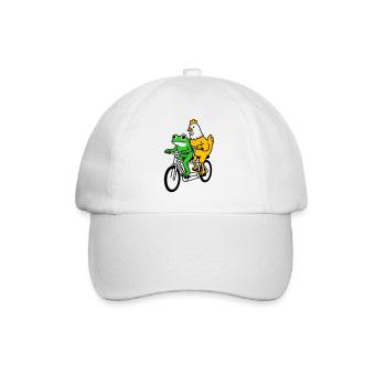 tandem bike - Baseball Cap - white/white - Front
