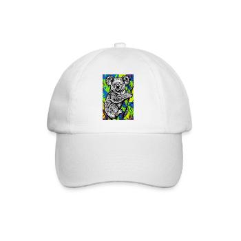 Koala - Baseball Cap - white/white - Front
